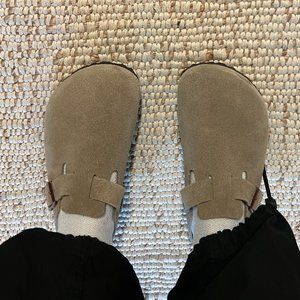 Birkenstock Boston Soft Footbed | Taupe | Size 37